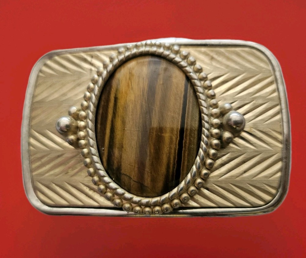 TIGER&rsquo;S EYE GEMSTONE Belt Buckle Great Fathers Day Gift