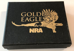 Vintage Brand New Box NRA Golden Eagles National Rifle Association Belt Buckle