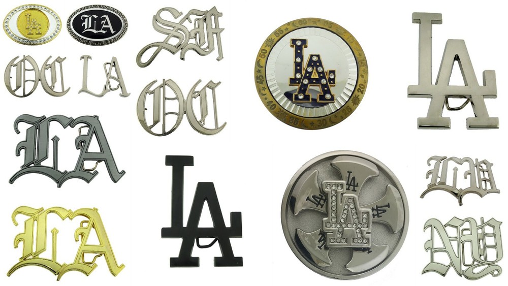 Los Angeles Dodgers Team Logo Belt Buckle (MLB Baseball) Initial LA LB NY IE SF