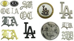 Los Angeles Dodgers Team Logo Belt Buckle (MLB Baseball) Initial LA LB NY IE SF