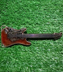 Red Guitar Music Men&rsquo;s Belt Buckle