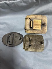 Three Vintage John Deere Belt Buckles