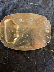 Vintage 1980’S Elvis Presley Belt Buckle Metal Filligree with Photo Made in USA
