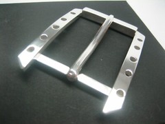 STERLING SILVER 925 BUCKLE AVAILABLE FOR 1&Prime; 1-1/8&Prime; 1-1/4&Prime; 1-3/8&Prime; 1-1/2&Prime; BELTS