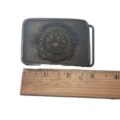 Vintage Collectible 1976 Brass Belt Buckle Eagle Americana Bicentennial