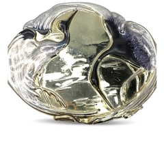 Charmat Vintage Belt Buckle Silver Artisan Cranes of Beverly Hills enamel Birds