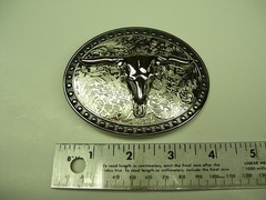 Belt Buckle Bull Cowboy Rodeo Western Steer Fits 1.5&Prime; belt width NEW