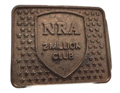 VINTAGE NRA BELT BUCKLE – 2 MILLION CLUB