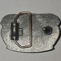 Bass 30th Anniversary Fish Belt Buckle Silver Metal 1.5in Men Single Tongue