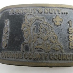 Boy Scouts of America Orange County Council BSA Belt Buckle Dyna 75 Anniversary
