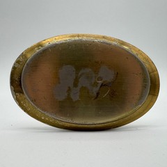 Vintage Brass Tone Oval Belt Buckle Western Cowboy Rodeo Belt Accessory
