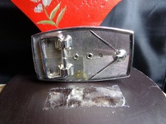 Men&rsquo;s Small Belt Buckle & Genuine Tiger Eye Stone 1 5/8&Prime; X 1 5/8&Prime; fits 1&Prime; Belt