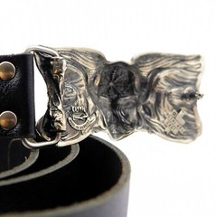 Valkyrie german silver belt buckle, Scandinavian Nordic Celtic Viking buckle