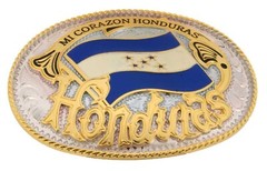 Honduras Flag Belt Buckle Hondurans Country National Father Mother Day Gift OVAL