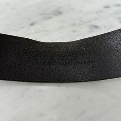 GUCCI Pre-Owned Interlocking Leather Belt Black Silver
