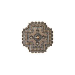 Blazin Roxx Ladies Southwest Sunburst Bronze Cross Belt Buckle 37905