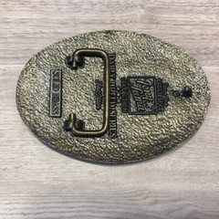 Vintage 80&rsquo;s Tony Lama Brass Belt Buckle Dairy Breed Series Milking Shorthorn