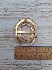 Metal Horseshoe Belt Buckle Setting Lot of 9