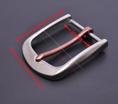 38mm Sturdy Solid Heavy Stainless Steel Leathercraft Heel Bar Jeans Belt Buckle
