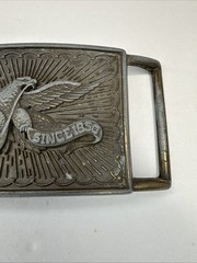 1970s-80s vintage LEVIS belt buckle BRASS america EAGLE usa WESTERN cowboy