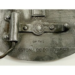 Winston Belt Buckle Mens OS Silver Rodeo Awards Cowboy Bronc Rider Vintage