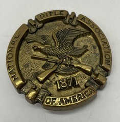 Vintage Brass Belt Buckle 1978 NRA National Rifle Association Of America 1871