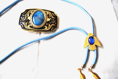 Western Belt Buckle and Bolo Set