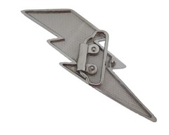 New Lightning Bolt Belt Buckle Ice Style Flash Silver Metal Rhinestone Men Women