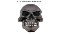 Skull Belt Buckle Tattoo Mens Women Silver Metal Blinged Halloween Party Costume