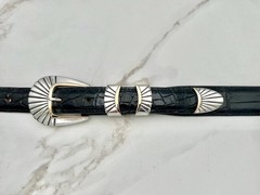 BG Mudd BGM .925 Sterling 14K Gold Tom Taylor Santa Fe 1” buckle set
