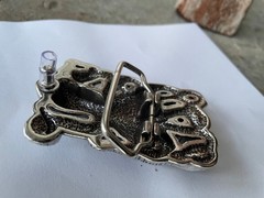 Vintage Silver Octopus Belt Buckle Intricate Tentacle Design Western Style