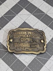 NRA Whittington Center Belt Buckle 20 Year Anniversary 1973-1993 USA Made