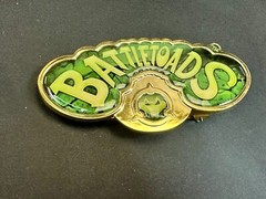 NOB Battletoads June 2017 Loot Crate Gaming Exclusive Nes Gold Tone Belt Buckle