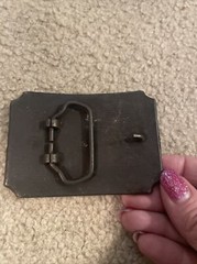 Vintage1970’s Brass Cowboy Western Covered Wagon Caravan Belt Buckle