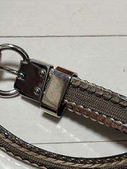 GUCCI Pre-Owned Silver Thin Leather Belt