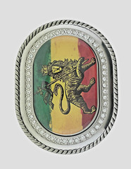 Reggae Rasta Belt Buckles Rastafarian Dub Music Culture Lion Judah Silver Bling