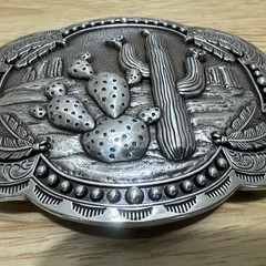 Blazin Roxx Western Nocona Belt Buckle Cactus Feathers NIB 37597