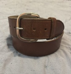 Cabela&rsquo;s Leather Buckle in Brown and Gold