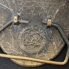 1981 Trinity Anglers Colorado Belt Buckle Vandermee Plating Vintage USA