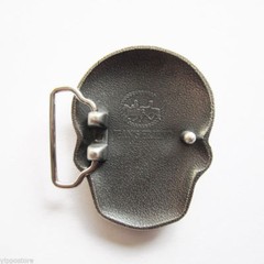 Skull Tattoo Head Silver Metal Fashion Belt Buckle