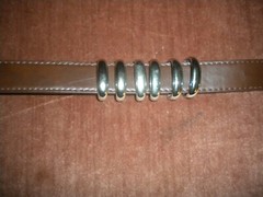 BRAND NEW LOT OF 6 SILVER METAL LOOPS FOR 1 1/4 IN WIDE BELT