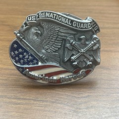 US National Guard American Heroes Belt Buckle