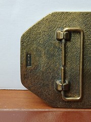 Vintage Avon Train Railroad 3D Brass Metal? Belt Buckle