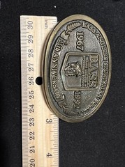 Bass Anglers Sportsman Society Belt Buckle 25th Anniversary 1992 Sport Fishing