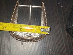 NOS WESTERN RANGER BELT BUCKLE SILVER IN COLOR Fit 1.5&Prime; Belt