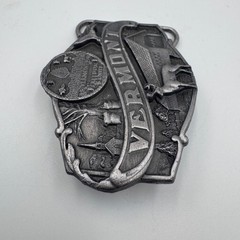 Vintage 1986 Siskiyou Vermont State Belt Buckle T-55 Freedom & Unity Made in USA