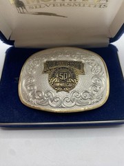 NASCAR 50th Anniversary Belt Buckle Montana Silversmiths
