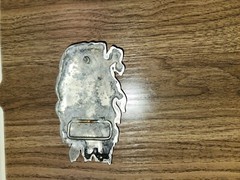 Skull Guitar Flame Belt Buckle 4 3/8&Prime; x 2 3/4&Prime; Heavy Metal Rock N Roll