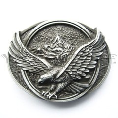 Eagle In Flighting Western Metal Fashion Belt Buckle