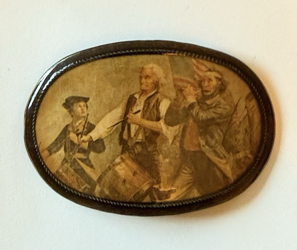 VTG Spirit of 76 American Revolution Belt Buckle Drummer Patriotic USA America